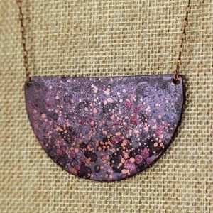 Purple Abstract Necklace